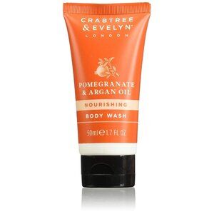 Crabtree & Evelyn Pomegranate & Argan Oil Body Wash Travel Size 1.7 oz., 7 Pack